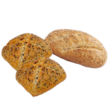 Milanobroodje of rustiek meerzaden broodje